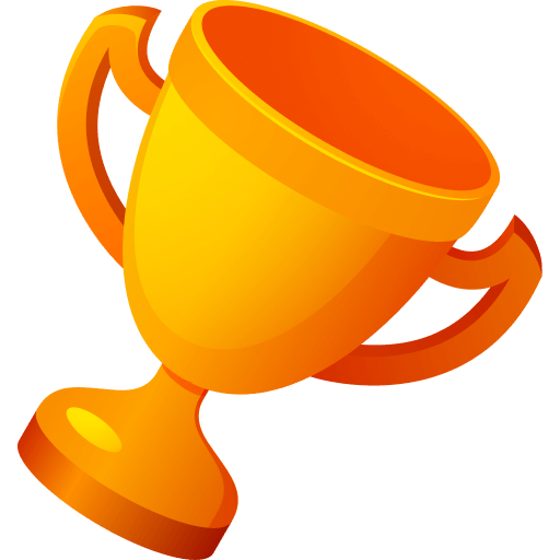 Trophy colorful icon